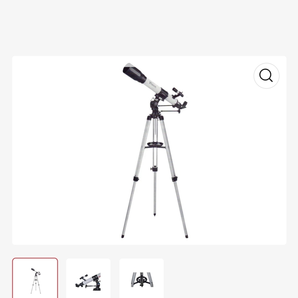 Vixen Space Eye 700 delux 70mm refractor on ALT Azimuth mount 32754 telescope